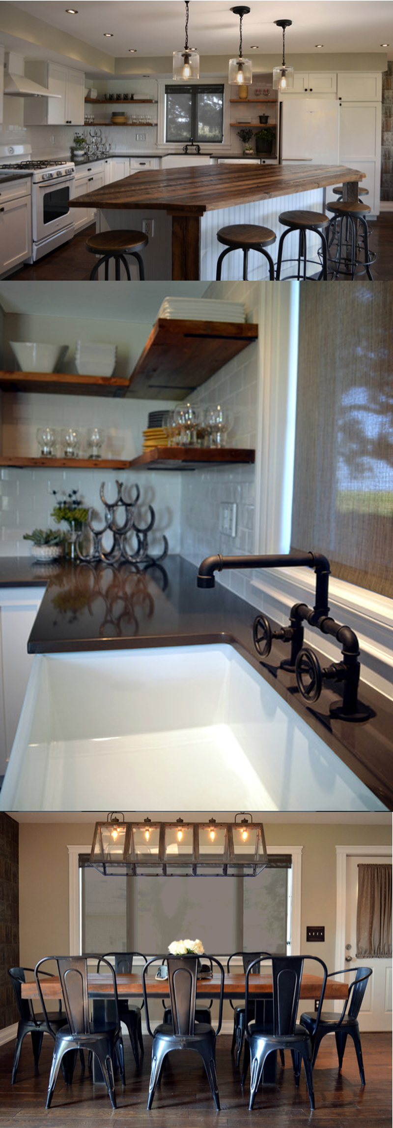 industrial style kitchen faucets