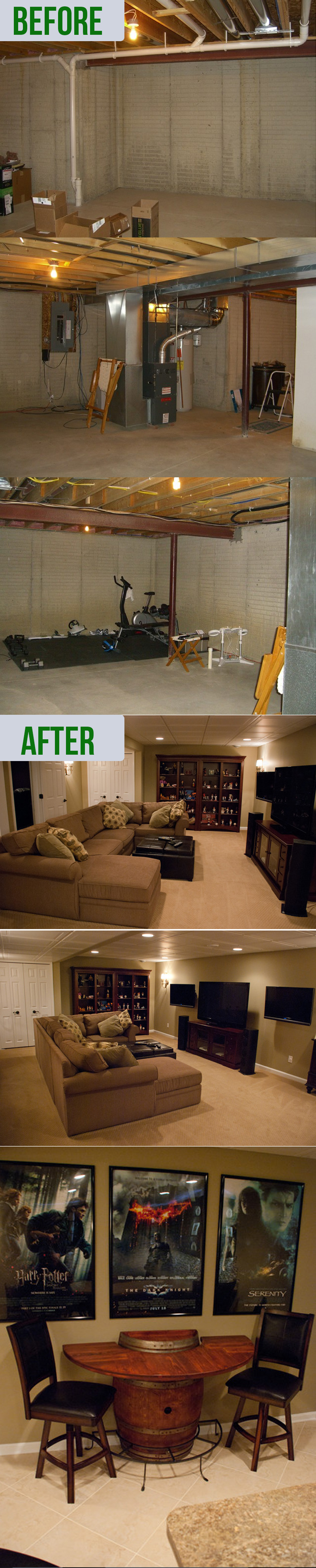 renovating an old basement