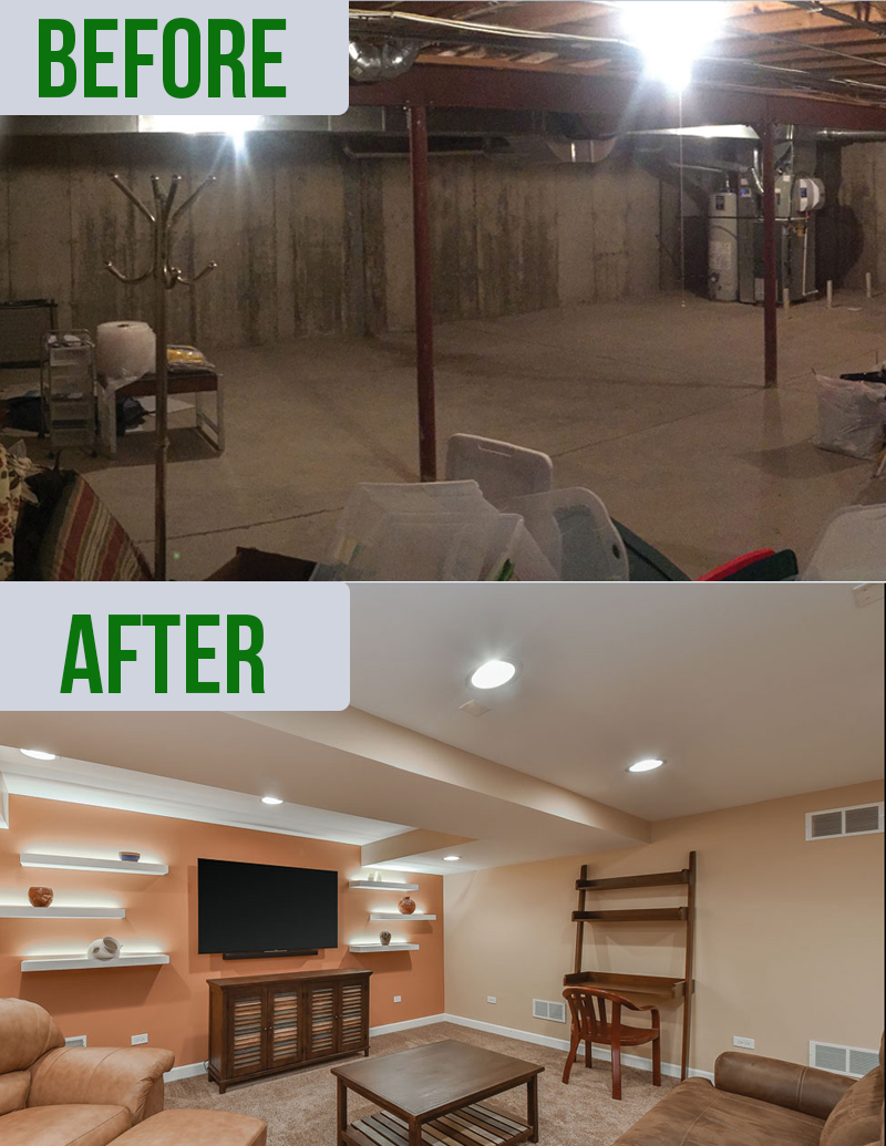 how to finish a basement cheap