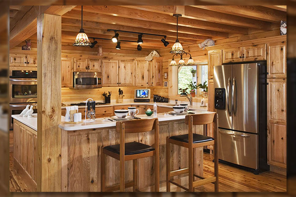 Cabin Style kitchen cabinet