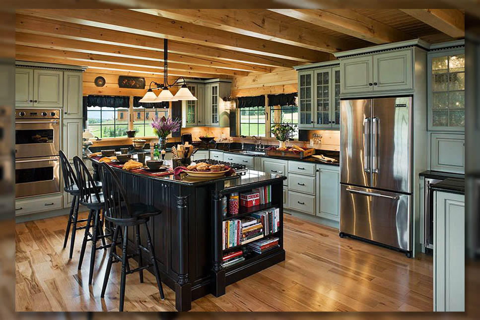 Luxury Log Cabin Kitchen