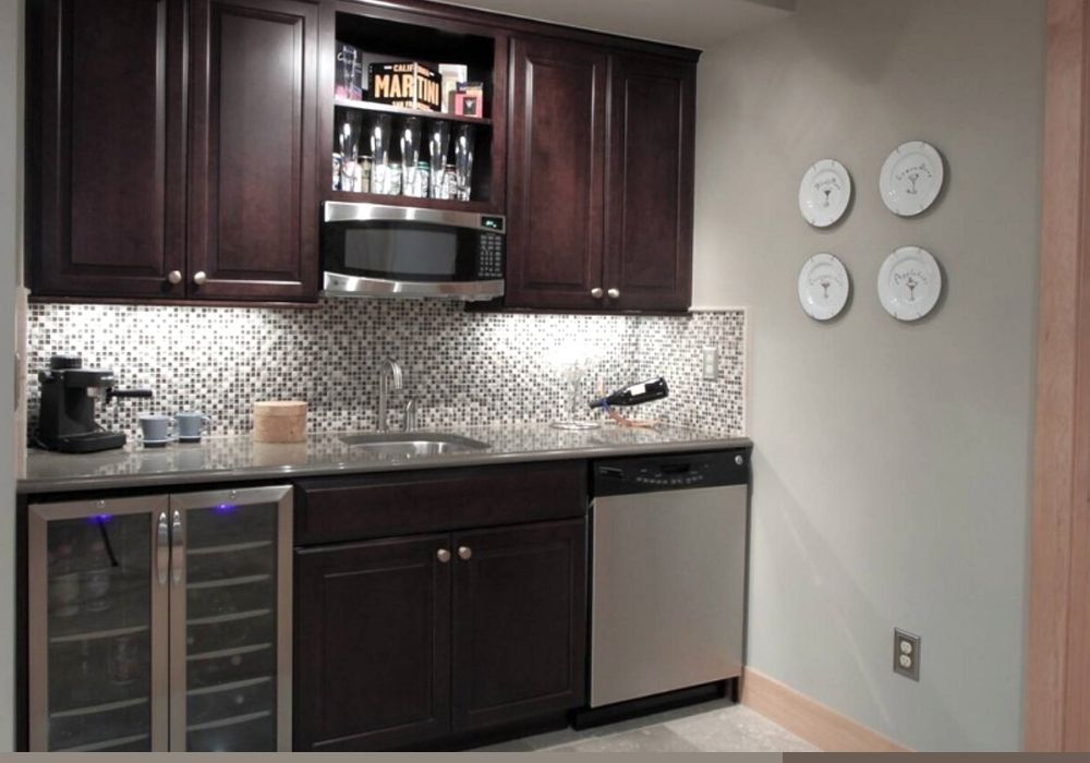 finished basement kitchen ideas with an island